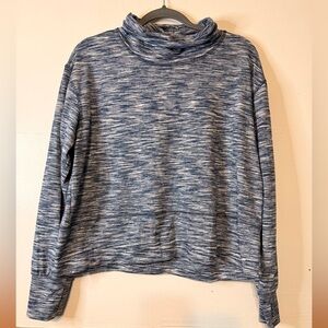 RBX Women's Blue Cowl Neck Sweater